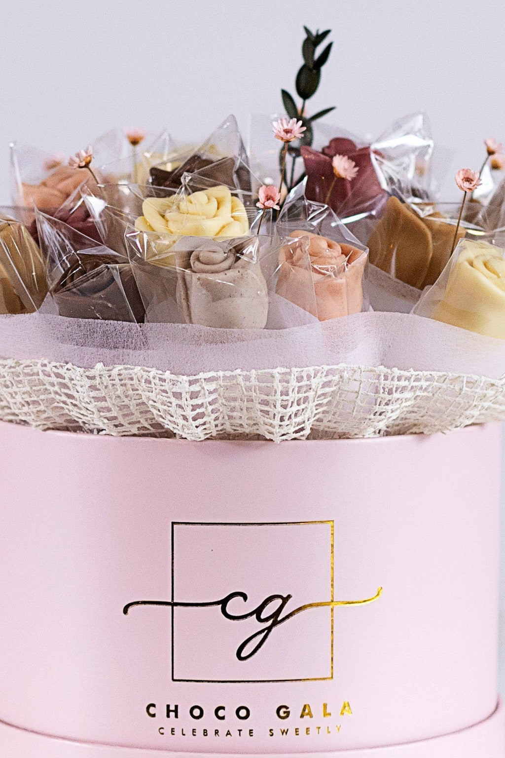 Pink Eternity Box - Chocolate Rose Bouquet Gifts By Choco Gala