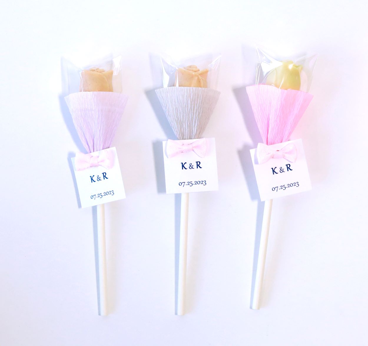 Chocolate Rose Pops (10 pieces per set)