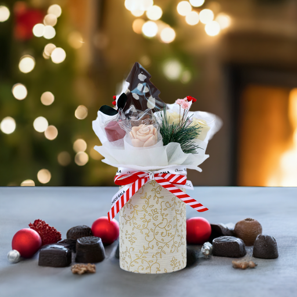 Holiday Cheer Chocolate Arrangement - Chocolate Christmas Gifts by Choco Gala