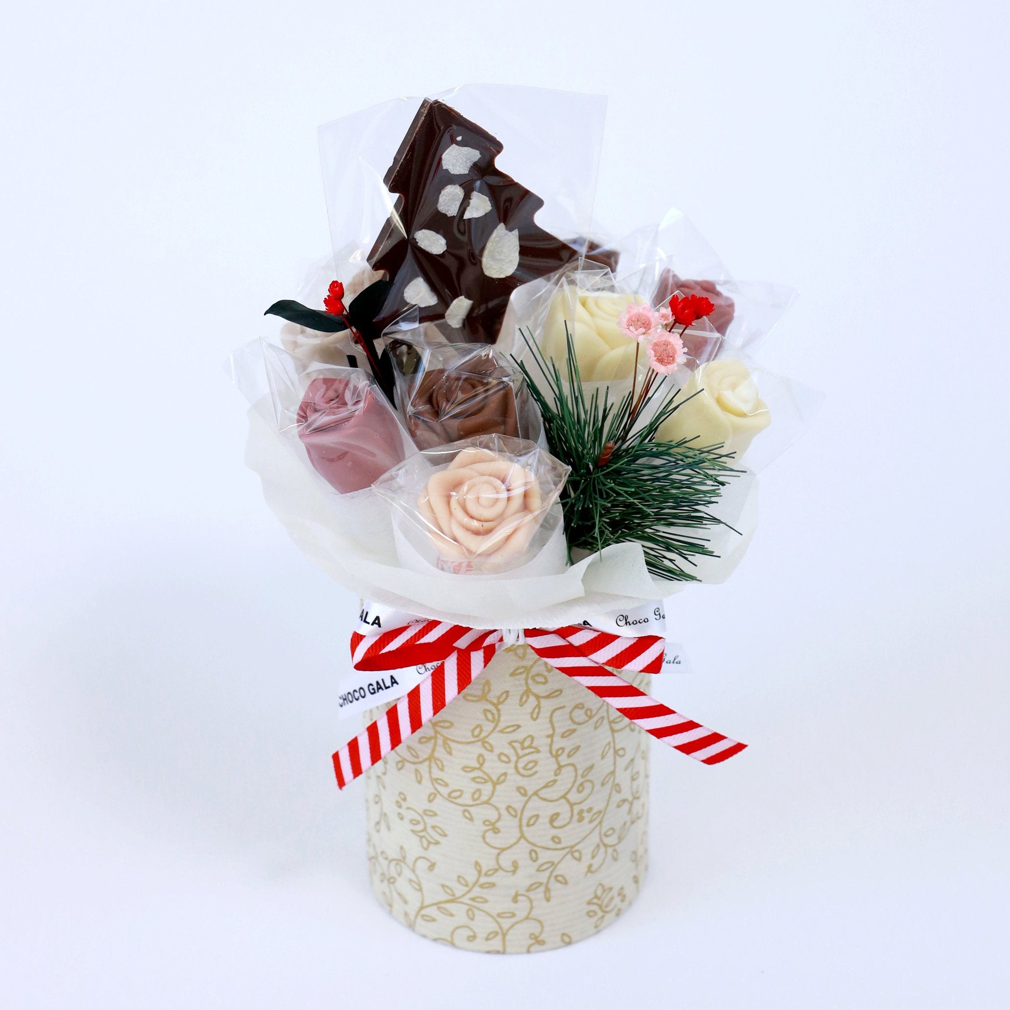 Holiday Cheer Chocolate Arrangement - Chocolate Christmas Gifts by Choco Gala