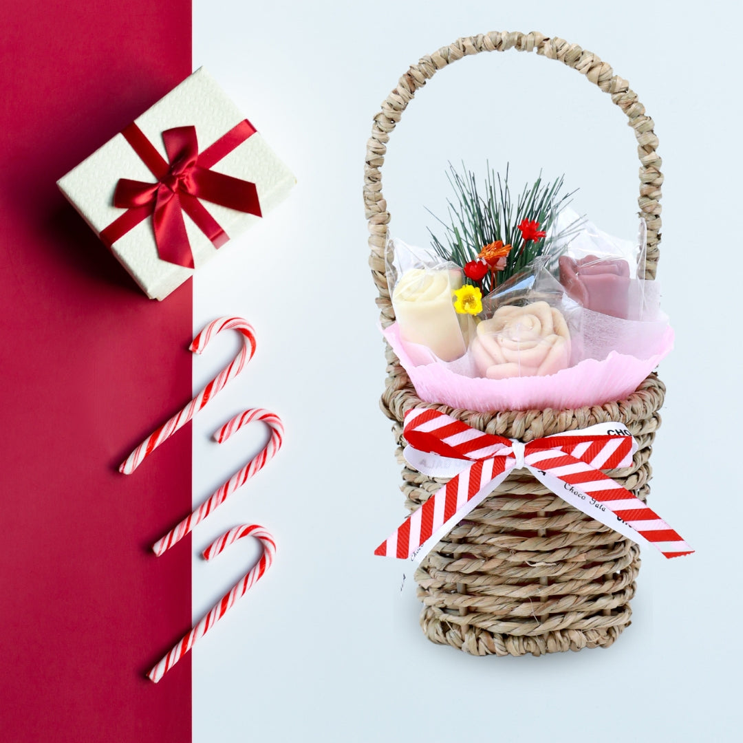 Merry Basket Arrangement - Chocolate Christmas Gifts by Choco Gala