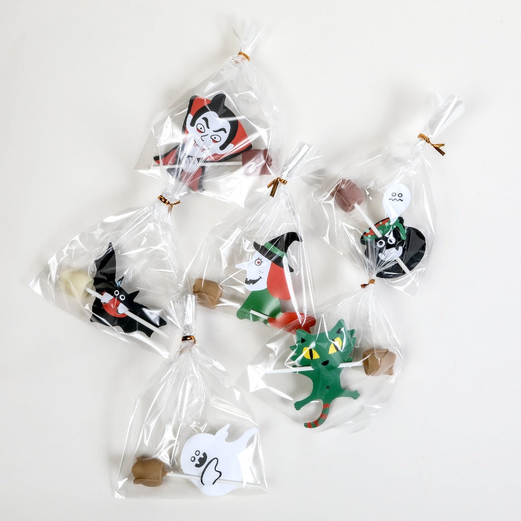 Happy Halloween Chocolate Rose Pops (Set of 6)