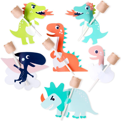 Dino Crew Chocolate Rose Pops (Set of 6)